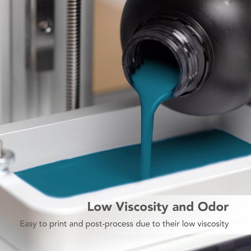 Phrozen Aqua Hyperfine Photopolymer Resin for 9K, 12K or Higher Resolution 3D Printers, 405nm LCD UV-Curing 3D Printing with Low Shrinkage & Superior Precision, Smooth Surface Finish (Blue, 1KG) - Image 3